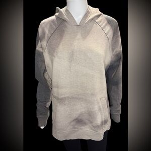 NIKE Dri Fit Cropped Tie Dye Hoodie Pullover |Size Med Mesh Pockets Charcoal